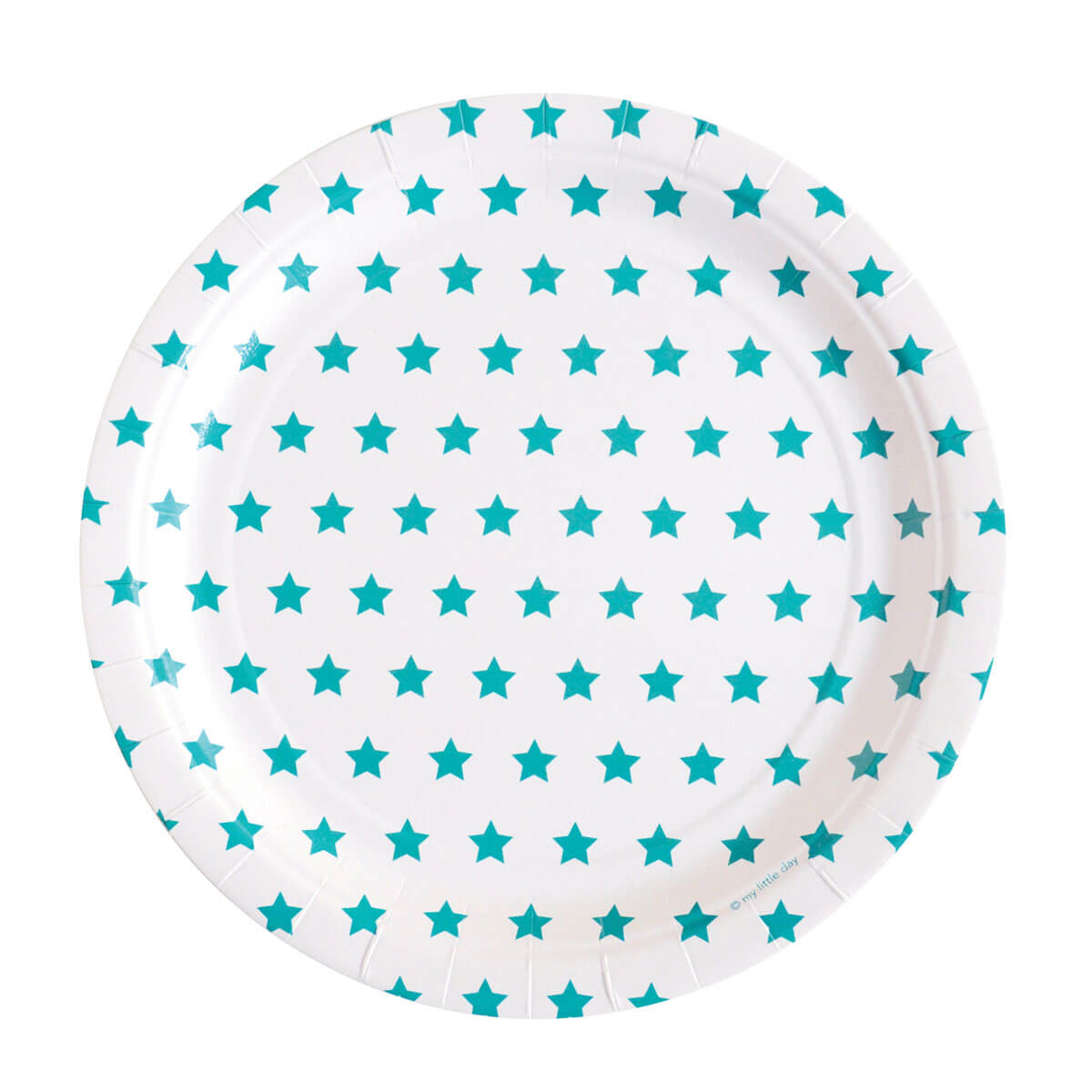 Pappteller Sterne blau ⌀ 23cm, 8 Stück