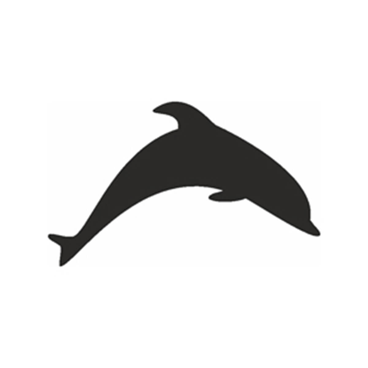 Selbstklebende Schablone Delphin