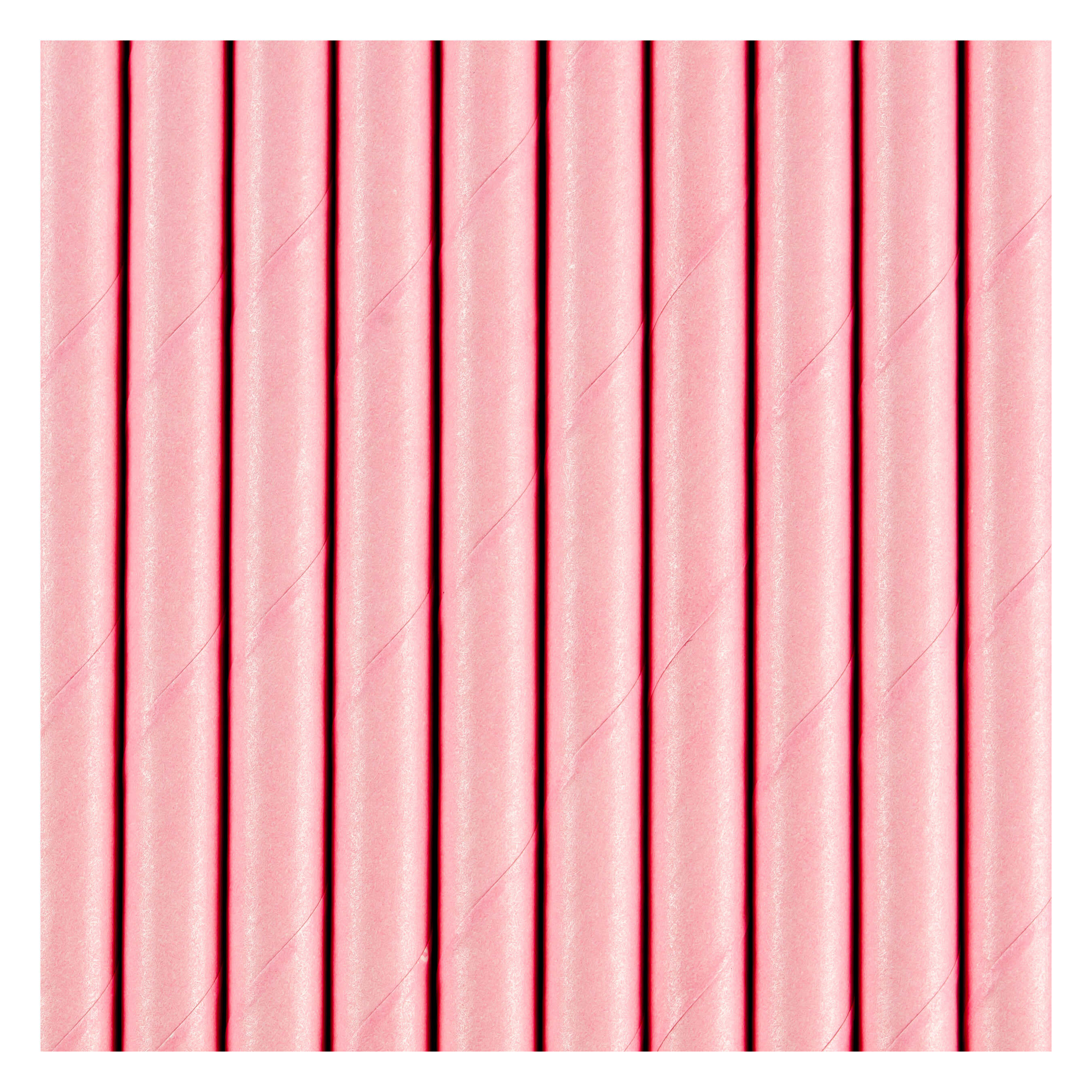Strohhalme aus Papier rosa, 10 Stück