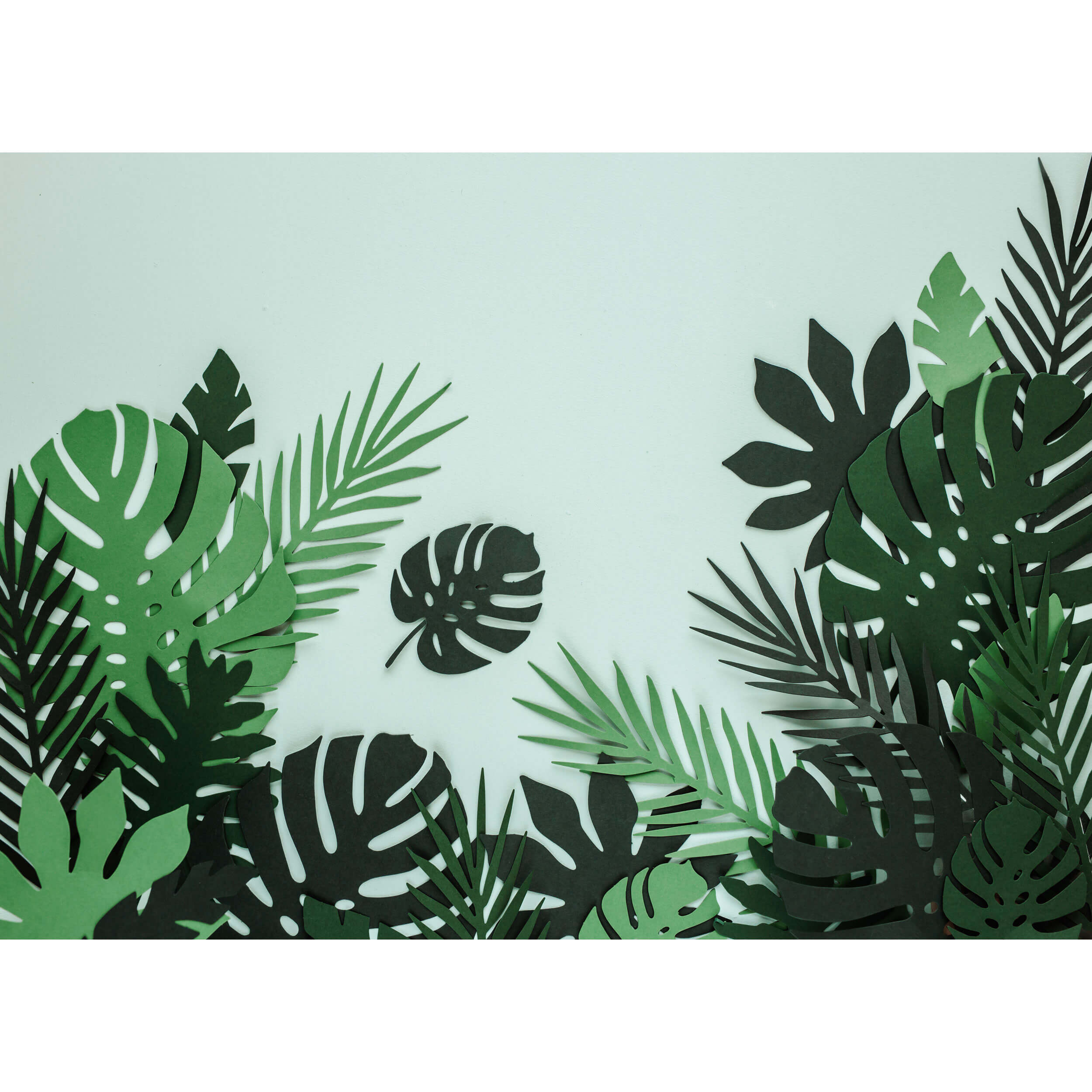 Deko Dschungel Tropische Blätter Mix, 21 Stück