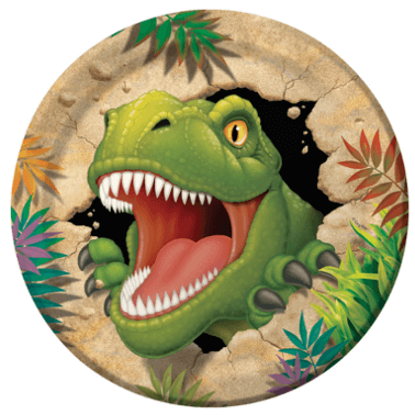 Pappteller Dino ⌀ 23cm, 8 Stück