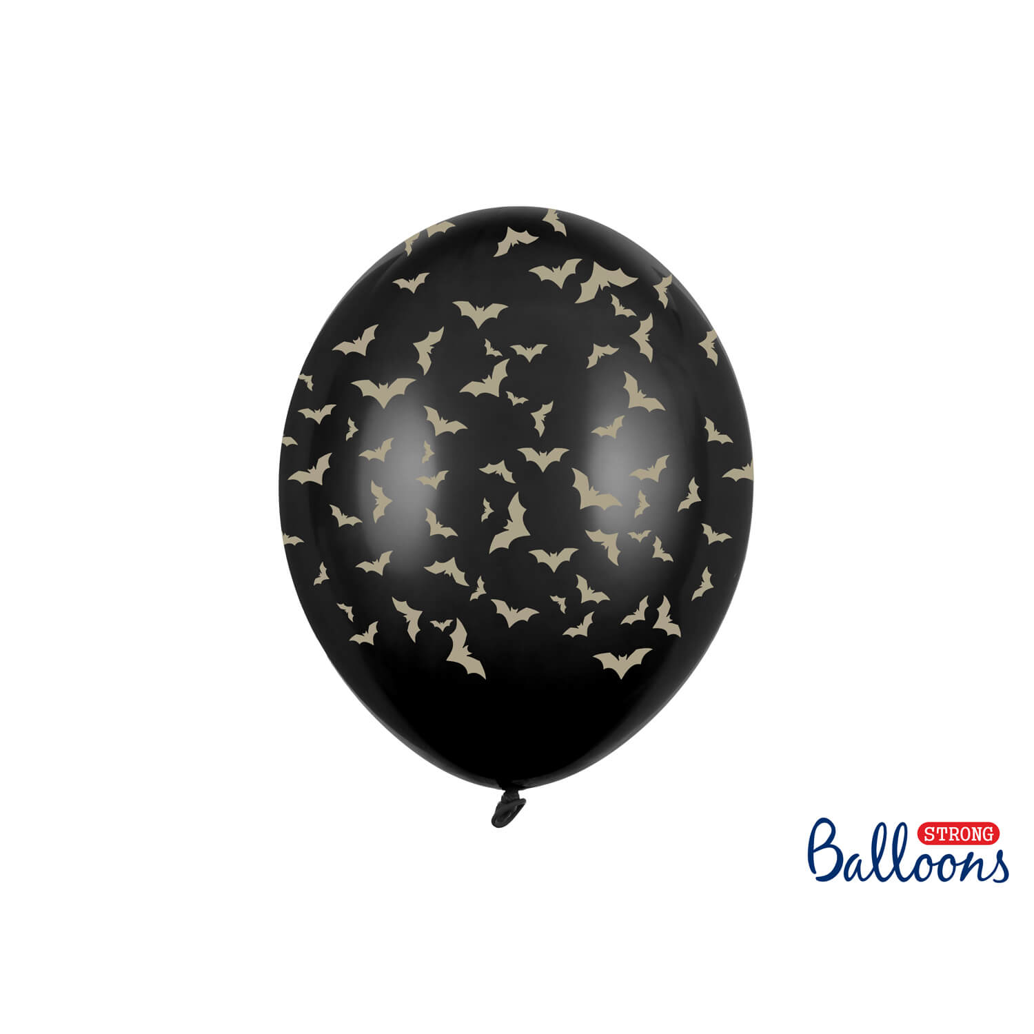 Luftballons schwarz Fledermäuse 30cm, 6 Stück