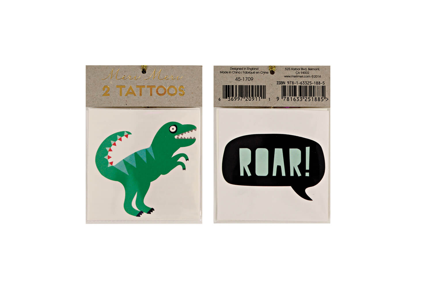 Tattoo-Set Dino Roar, 2tlg