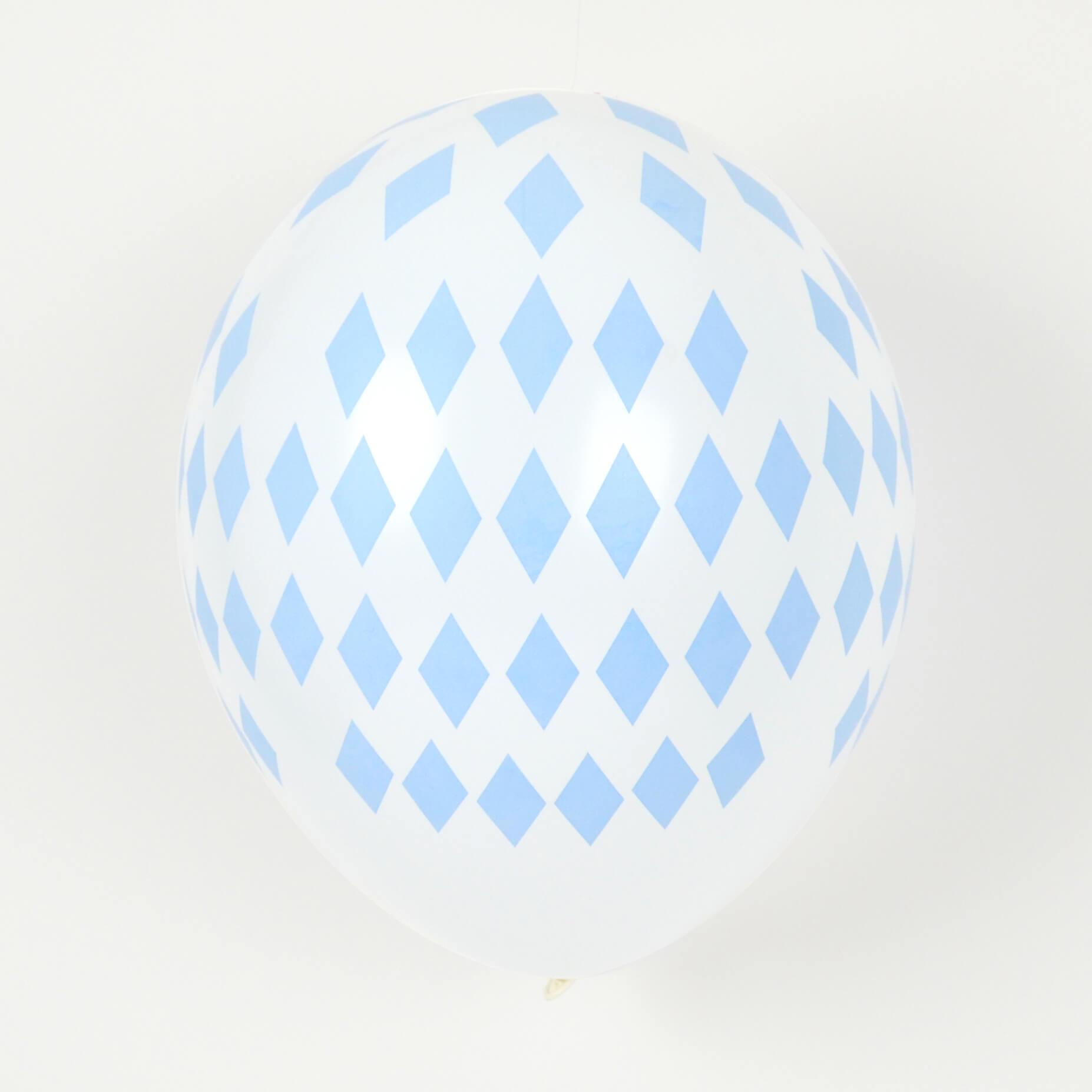 Luftballons Raute hellblau, 5 Stück