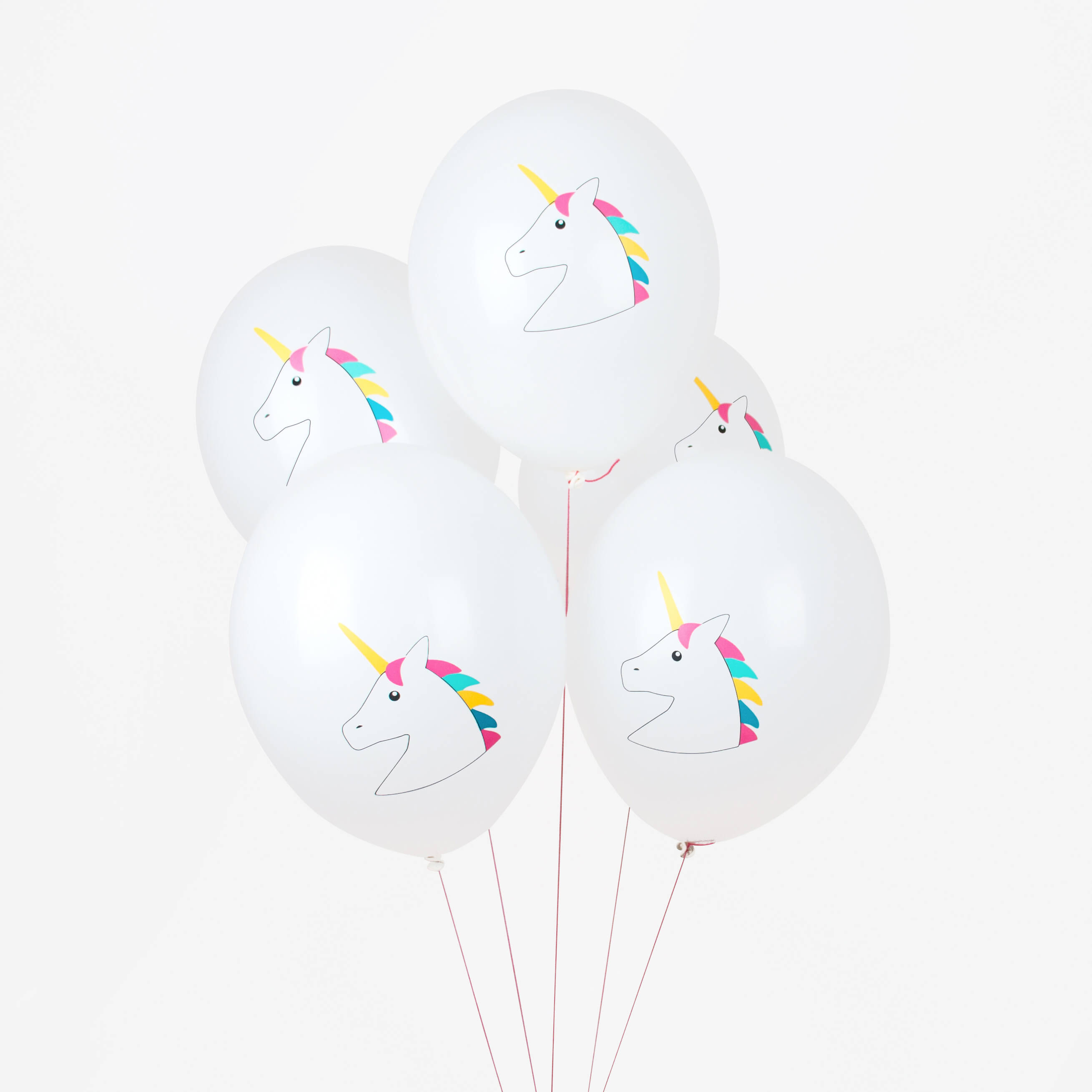 Luftballons Einhorn, 5 Stück