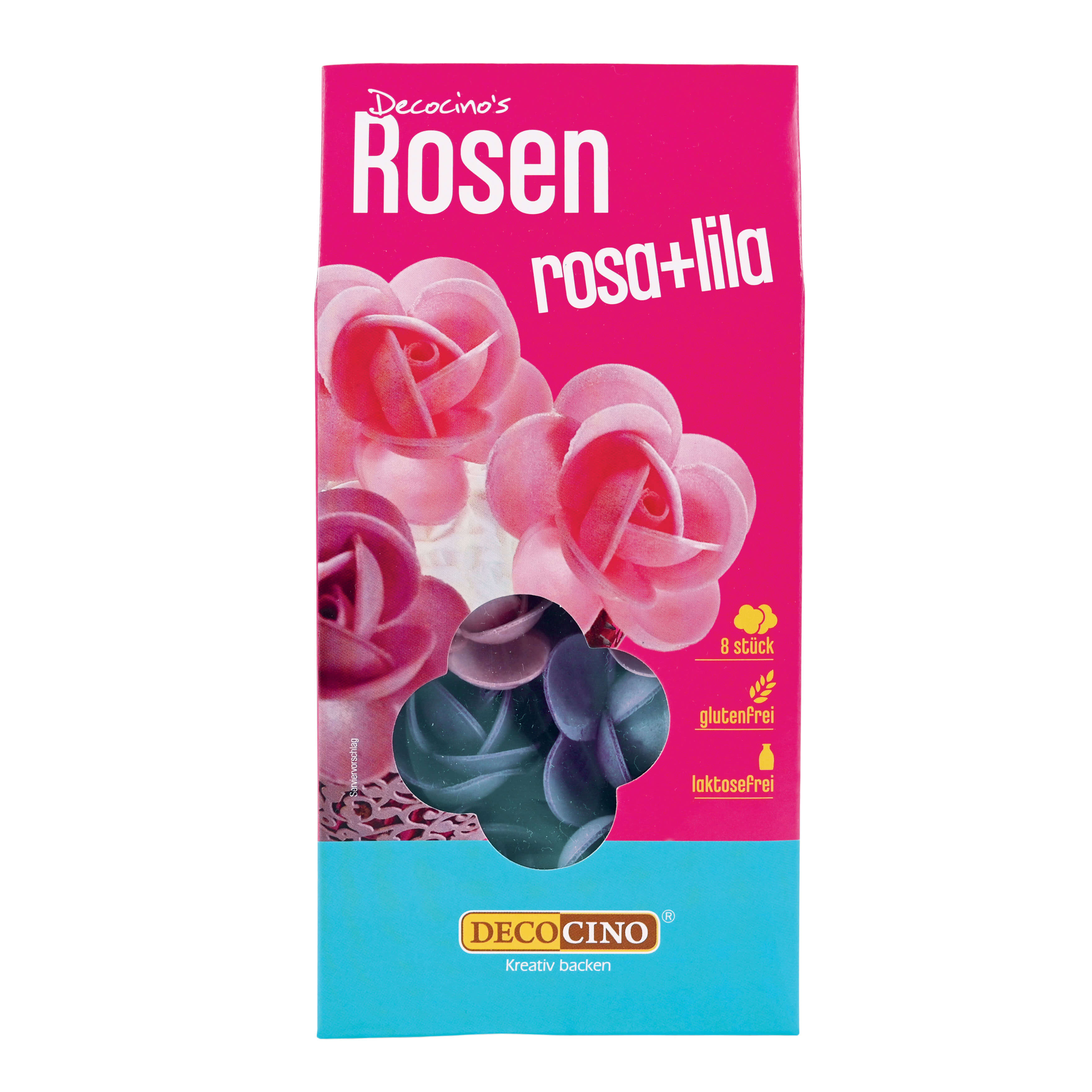Rosen aus Esspapier Rosa & Lila