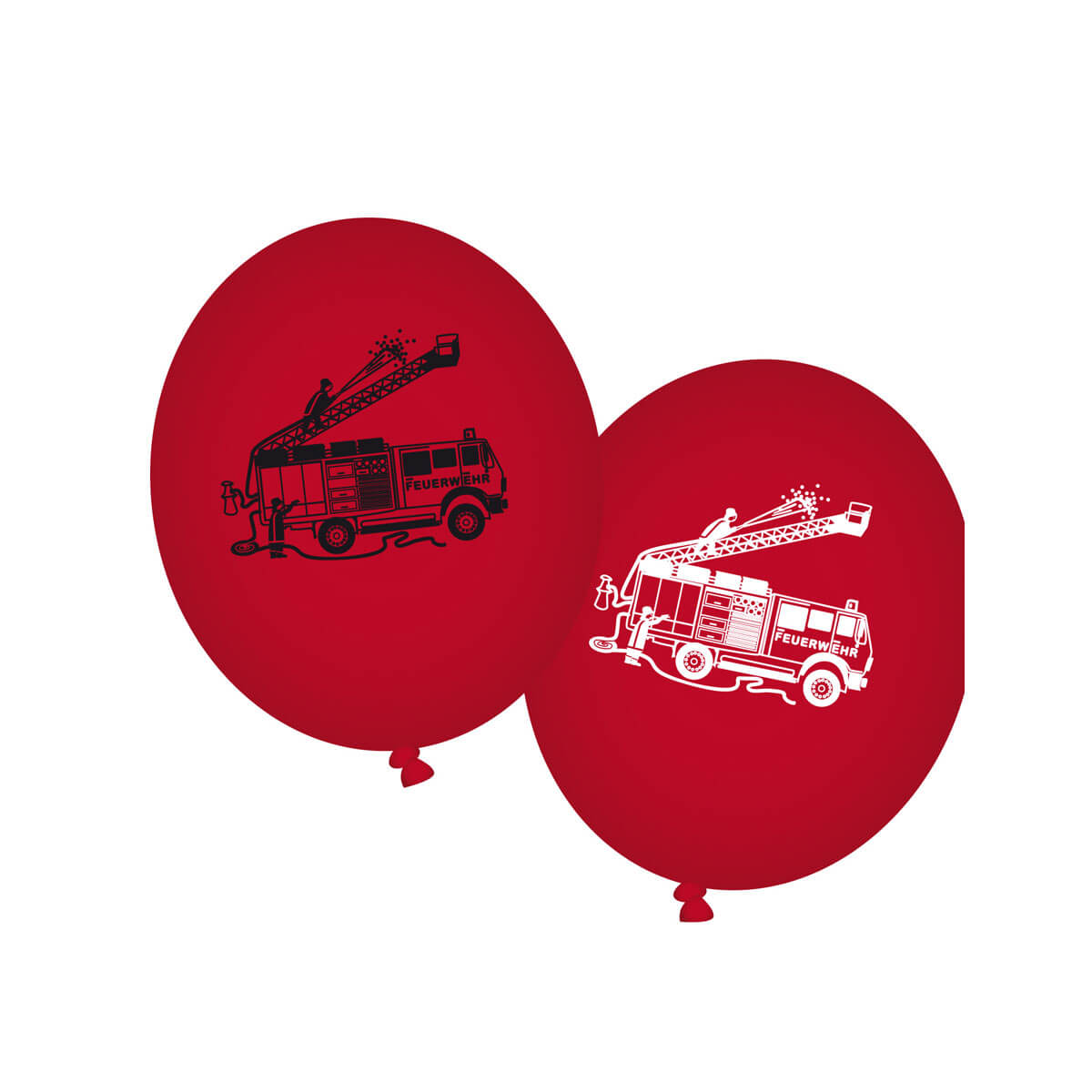 Luftballons Feuerwehr, 8 Stück